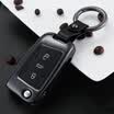 Digaren Volkswagen brand new magotan special car key bag Magotan b8L key set car leather key ring protective case - A smart platinum gray