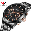 NIBOSI Quartz Wristwatch Male Luxury Brand New Watch Chronograph Watches Fashion Leather Men Watches Relogio Masculino Casual Uhr