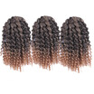 8 inch Ombre Marlybob Crochet Braids 3pcspack Afro Kinky Twist Hair 90gpack Synthetic Crochet Hair Extensions