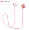 Lanston L5 rear-mounted wireless Bluetooth headset sports headset gaming headset binaural stereo metal magnetic subwoofer universal earbuds music headset rose gold