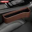 Rapid car seat quilted storage box car gap box car built-in bag storage box creative multi-function car supplies water cup upgrade models brown master driving