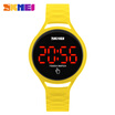 2018 LED Man Women Touch Screen Waterproof Digital Watch Men SKMEI Brand Students Fashion Sports Watches Pu strap Wristwatches