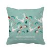 Christmas Elk Hat Bell Tree Festival Square Throw Pillow Insert Cushion Cover Home Sofa Decor Gift