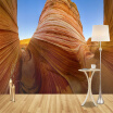 Custom Photo Wall Mural Wallpaper Modern Simple Art Abstract Canyon Rock 3D Stereoscopic Effect Backdrop Wallpaper Wall Covering