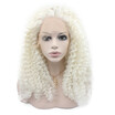 Iwona Synthetic Hair Lace Front Long Curly White Wig