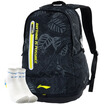 Li Ning LI-NING Men&women Shoulder Multifunction Sports Backpack Badminton racket bag ABSK332-3 Color Blue Send socks