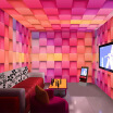 Custom Mural Wallpaper 3D Stereoscopic Colorful Plaid Wallpaper Murals Living Room Bar Hotel KTV Clothing Store Wall Painting