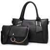 DEER LOVE handbag wild tide handbag shoulder Messenger bag two pieces suit LE170089 black