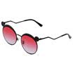 LOHO glasses life personality retro round frame trend sunglasses women&39s street shot modern sunglasses LH04602 piano black