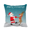 Christmas Santa Claus Elk Festival Square Throw Pillow Insert Cushion Cover Home Sofa Decor Gift