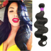 3Pcs Brazilian Body Wave Virgin Hair Wefts Natural Black 3 bundles brazilian body wave Virgin Human Hair Extensions