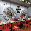 Photo wallpaper 3D metal steel wallpaper sheet metal machinery industrial wallpaper KTV bar restaurant coffee shop mural