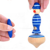 goki wooden traditional toys Clock bears Mini Bead Frames Floating ball press&shake figures Top with pull out string