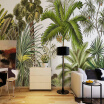 3D Wall Mural Wallpaper Tropical Plant Green Coconut Trees Woodpecker Backdrop Wall Paper Restaurant Living Room Papel De Parede