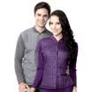 Antarctic people warm underwear men&women feather silk cardigan gold cashmere warm armor mother plus large plus velvet thickening youth middle-aged thermal underwear set NY9211 female purple XXXL