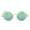 Vintage Women Steampunk Sunglasses Brand Design gold&black sun glasses vintage round circle men glasses UV gafas de sol