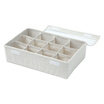 NetEase strict selection with cotton&linen underwear storage box multi-function underwear towel socks bra finishing box storage box storage box multi-class classification box 15