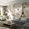 Customized 3D Photo Wallpaper Retro Nostalgia Old World Map Wall Mural Living Room TV Bar Cafe Backdrop Wall Paper Home Decor