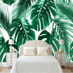 Modern Simple Fresh Rain Forest Plant Mural Wallpaper Living Room Bedroom Backdrop Wall Paper Creative Home Decor Art Wallpapers