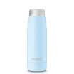 Moikit wheat open smart cup seed 304 stainless steel men&women portable vacuum insulation cup water temperature monitoring cup S1600 skin powder blue 350 ml