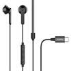 Baseus Type-C Mobile Phone Headphones Music Earphones In-Ear Headphones TypeC Mobile Phone Interface HiFi Class Sound Quality Black