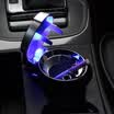 Molong car ashtray creative personality metal cover car ashtray portable LED light car ashtray