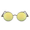 Vintage Women Steampunk Sunglasses Brand Design gold&black sun glasses vintage round circle men glasses UV gafas de sol