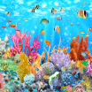 3D Wallpaper Custom Photo Non-Woven Mural 3D Fish Coral Underwater World Wall Painting Living Room Kids Room Wall Paper Fresco