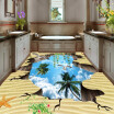 Free Shipping blue sky scenery floor painting wallpaper square park decoration non-slip PVC floor mural 250cmx200cm