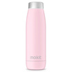 Moikit wheat open smart cup seed 304 stainless steel men&women portable vacuum insulation cup water temperature monitoring cup S1600 skin powder blue 350 ml