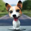 Jun Hao car ornaments shaking head car cartoon doll jewelry car shaking head dog doll black Keji