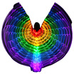 Stage Performance Props Women Dance Accessory DJ LED Dance Wings Light Up Wing Costume LED Dance Wings Rainbow Colors No Sticks