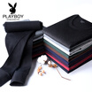 Playboy Qiuyi Qiuku Mens Thin Cotton Thermal Underwear Set Round Collar Foundation Bottom Lingerie Cotton Sweater Navy XXL