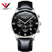 NIBOSI Famous Brand Watches Men Leather Band Fashion Luxury Full Steel Clock Quartz Wristwatch Male Watch Relogio Masculino Casual