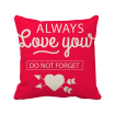 Always Love You Valentines Day Square Throw Pillow Insert Cushion Cover Home Sofa Decor Gift