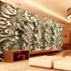 3D Wallpaper Stereo Embossed Statue Mural European Style Vintage Living Room TV Sofa Creative Decor Wallpaper Papel De Parede 3D