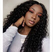 Virgin Human Hair Full Cuticle Unprocessed Natural Looking Pre Plucked Hairline 130 8A Deep Wave Hair Full Lace Wig