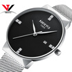 Watch Mesh Band Montre Homme NIBOSI Watch Men Luxury Brand Famous Men Watches Stainless Steel Silver Quartz Wristwatches For Male