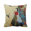 Swallows Chinese Antique Illustrator Polyester Toss Throw Pillow Square Cushion Gift