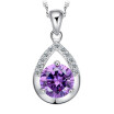 Water Drop Pendant Necklace For Women Cubic Zirconia High Quality Fashion Jewelry Valentines Day Gift WH