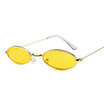 Vintage Small Oval Sunglasses Fashion Brand Women Men Metal Frame Clear Red Lens Shades Sun Glasses Eyewear UV400 eyewear