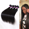 Peruvian Virgin Hair Straight Human Hair Extensions 3Bundles 7A Peruvian Straight Human Hair Weave Bundles