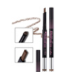 Leqi LCHEAR charm color styling double-headed eyebrow pencil 028g 05 g two-dimensional three-dimensional genuine eyebrow pencil anti-sweat&waterproof combo eyebrow pencil eyebrow powder color is not off