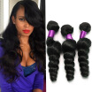 Brazilian Loose Wave Virgin Hair Wefts 100gpcs Unprocessed Virgin Brazilian Hair Loose Wave Cheap Human Hair Weaves