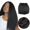 8A Peruvian Virgin Hair 2 Bundles Peruvian Kinky Straight Hair Weave 8"-26" Peruvian Hair Human Hair Bundles Yaki Straight