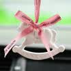 Carnot creative high-end cute car pendant perfume car interior car rearview mirror car hanging car car hanging decoration pink ribbon