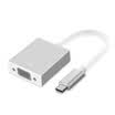 Section Type-C VGA Converter Apple MacBook Laptop Connect TV Projector Monitor LK-TV001 Zinc Aluminum Alloy Silver