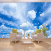 Custom 3D Mural Wallpaper Blue Sky White Clouds Wall Painting Art Wallpaper Living Room Bedroom Modern Wall Papers Home Decor 3D