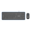 Founder iFound F6101 wired mouse&keyboard set office mouse&keyboard set notebook chocolate key cap keyboard mouse blue gray