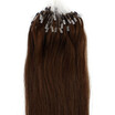 Easy Loop Brown Remy Human Hair Extensions 100g Micro Loop Ring Hair